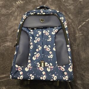 YH&GS Rolling Backpack Floral